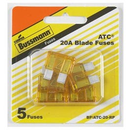 Automotive Blade Fuses, Yellow, 20-Amp, 5-Pk. For Discount