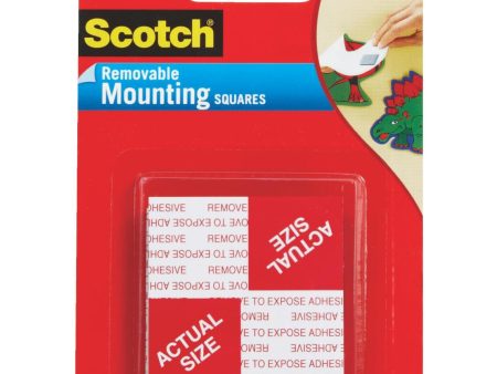 3M Scotch 1 In. x 1 In. 1 Lb. Capacity Removable Mounting Squares (16-Pack) on Sale