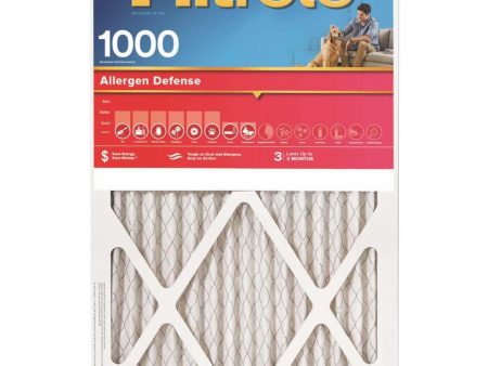 3M Filtrete 16 In. x 20 In. x 1 In. Allergen Defense 1000 1085 MPR Furnace Filter Online Sale