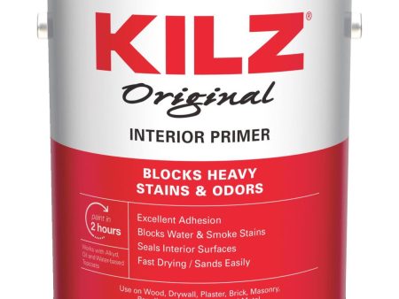 Kilz Original Oil-Based Low VOC Interior Primer Sealer Stainblocker, White, 1 Gal. Supply