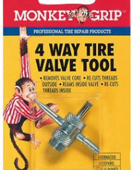 TIRE VALVE TOOL 4-WAY For Cheap