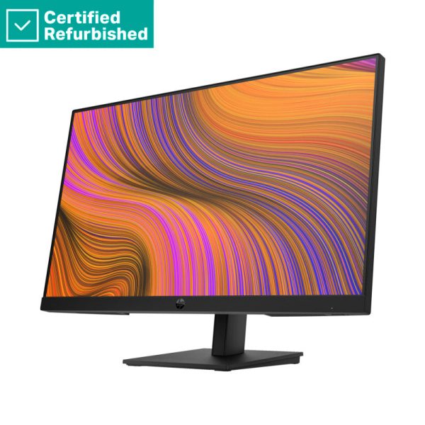 RENEW SILVER HP P24h G5 FHD Monitor - 23.8  1920x1080 FHD 250-nit 75Hz AG, IPS, HDMI VGA DisplayPort, speakers, height adjustable tilt, 1 years Online Hot Sale