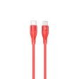 Tellur Silicone Type-C to Type-C Cable PD60W 1m Red Online Hot Sale