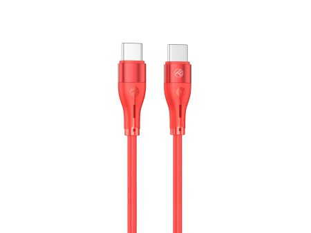 Tellur Silicone Type-C to Type-C Cable PD60W 1m Red Online Hot Sale