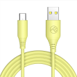 Tellur Silicone USB to Type-C Cable 3A 1m Yellow Cheap