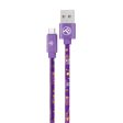 Tellur Graffiti USB to Type-C Cable 3A 1m Purple For Discount