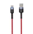 Tellur Data Cable USB to Type-C with LED Light 3A 1.2m Red Online