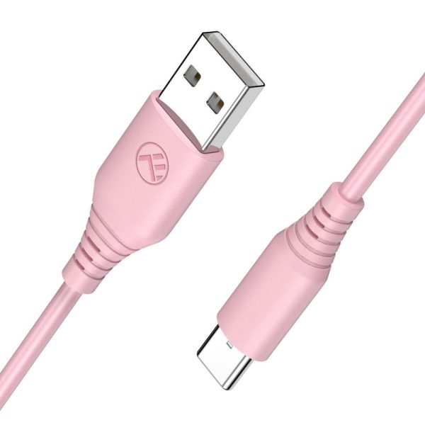 Tellur Silicone USB to Type-C Cable 3A 1m Pink Fashion