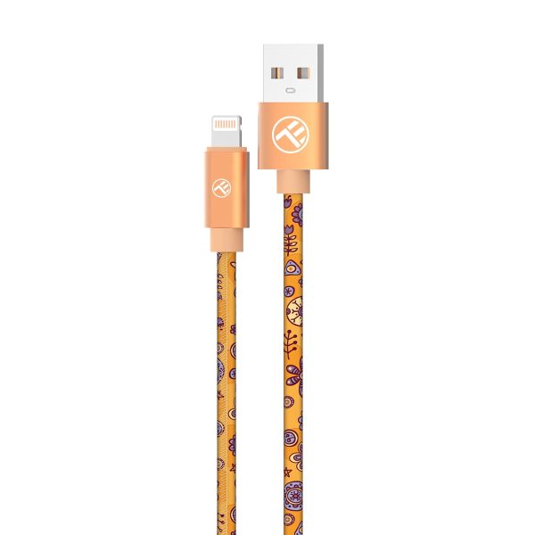 Tellur Graffiti USB to Lightning Cable 3A 1m Orange Online Hot Sale