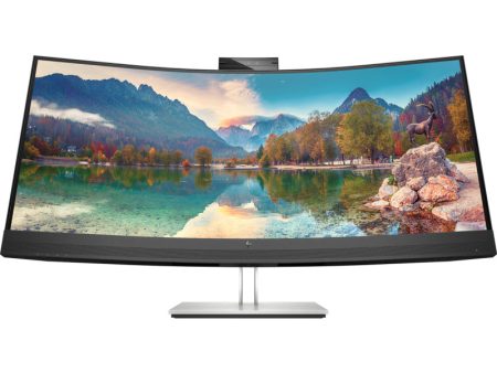 RENEW SILVER HP E34m G4 Curved Conferencing Monitor - 34  3440x1440 WQHD 400-nit 75Hz AG, Curved, VA, USB-C(65W) HDMI DisplayPort, 4x USB-A, speakers, 5MP webcam, RJ-45 LAN, height adjustable tilt swivel, 1 years For Cheap