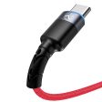 Tellur Data Cable USB to Type-C with LED Light 3A 1.2m Red Online