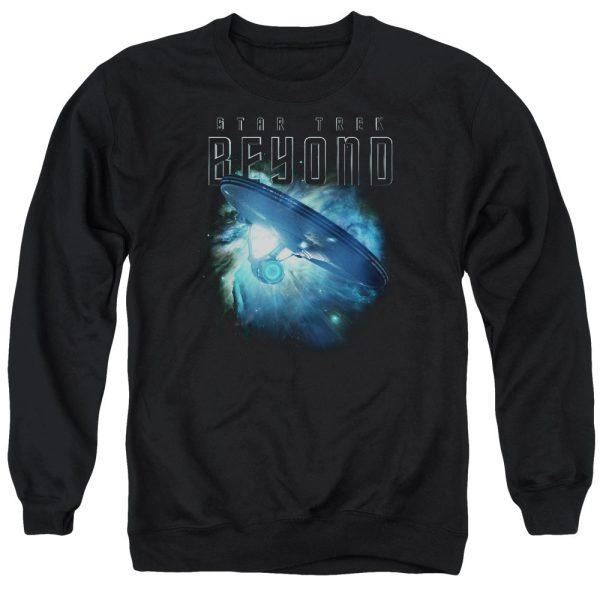 STAR TREK BEYOND : VOYAGE ADULT CREW SWEAT Black LG Sale