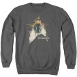 STAR TREK : DARK VILLAIN ADULT CREW NECK SWEATSHIRT CHARCOAL LG Online Sale