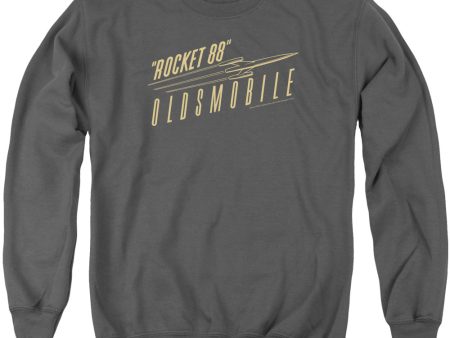 OLDSMOBILE : RETRO 88 ADULT CREW SWEAT Charcoal MD Fashion